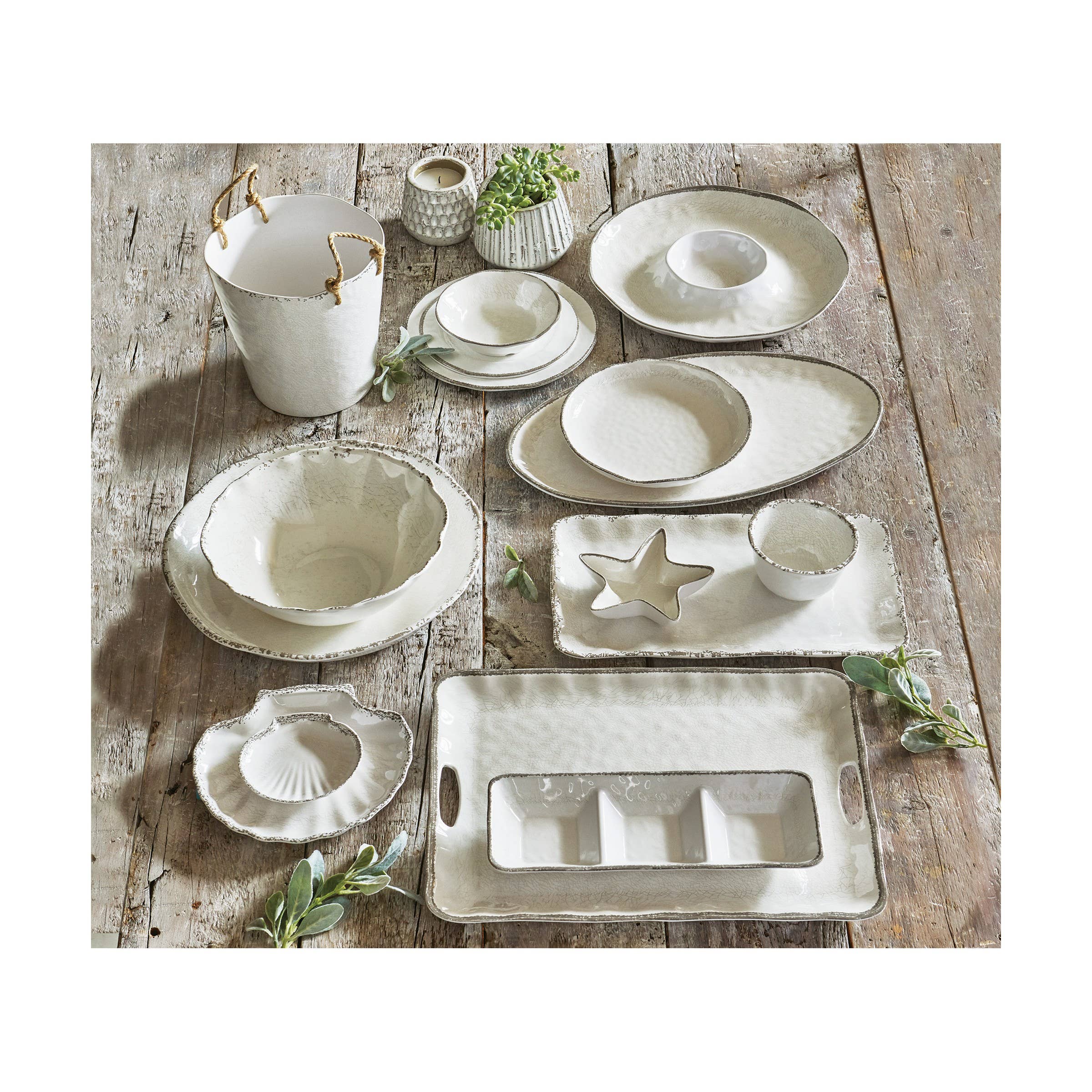 Veranda Melamine Dipping Bowl - Ivory