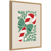 Sylvie Framed Canvas Christmas Icons Prima Set Candy Cane by Dominique Vari