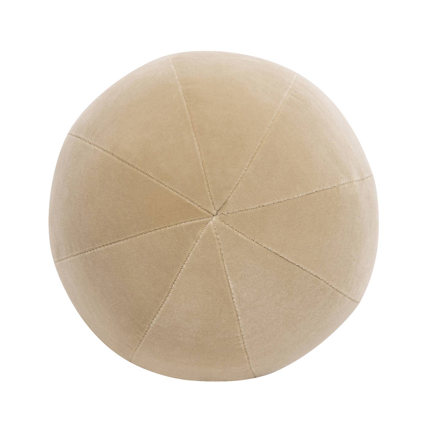 Luna 12" Round Sphere Accent Ball Throw Pillow: Olive Green
