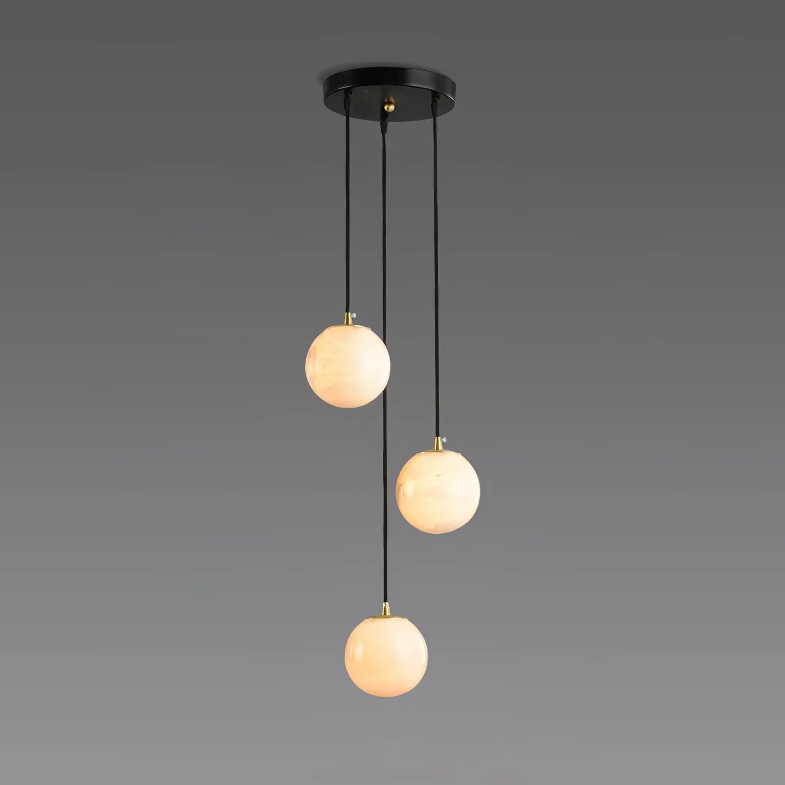 Alabaster Cluster Balls Chandelier