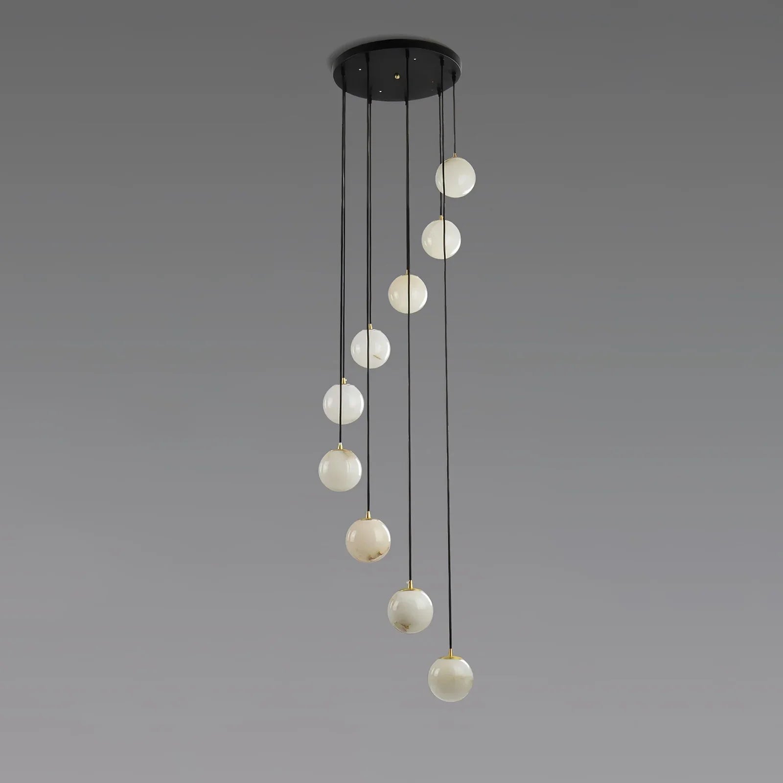 Alabaster Cluster Balls Chandelier