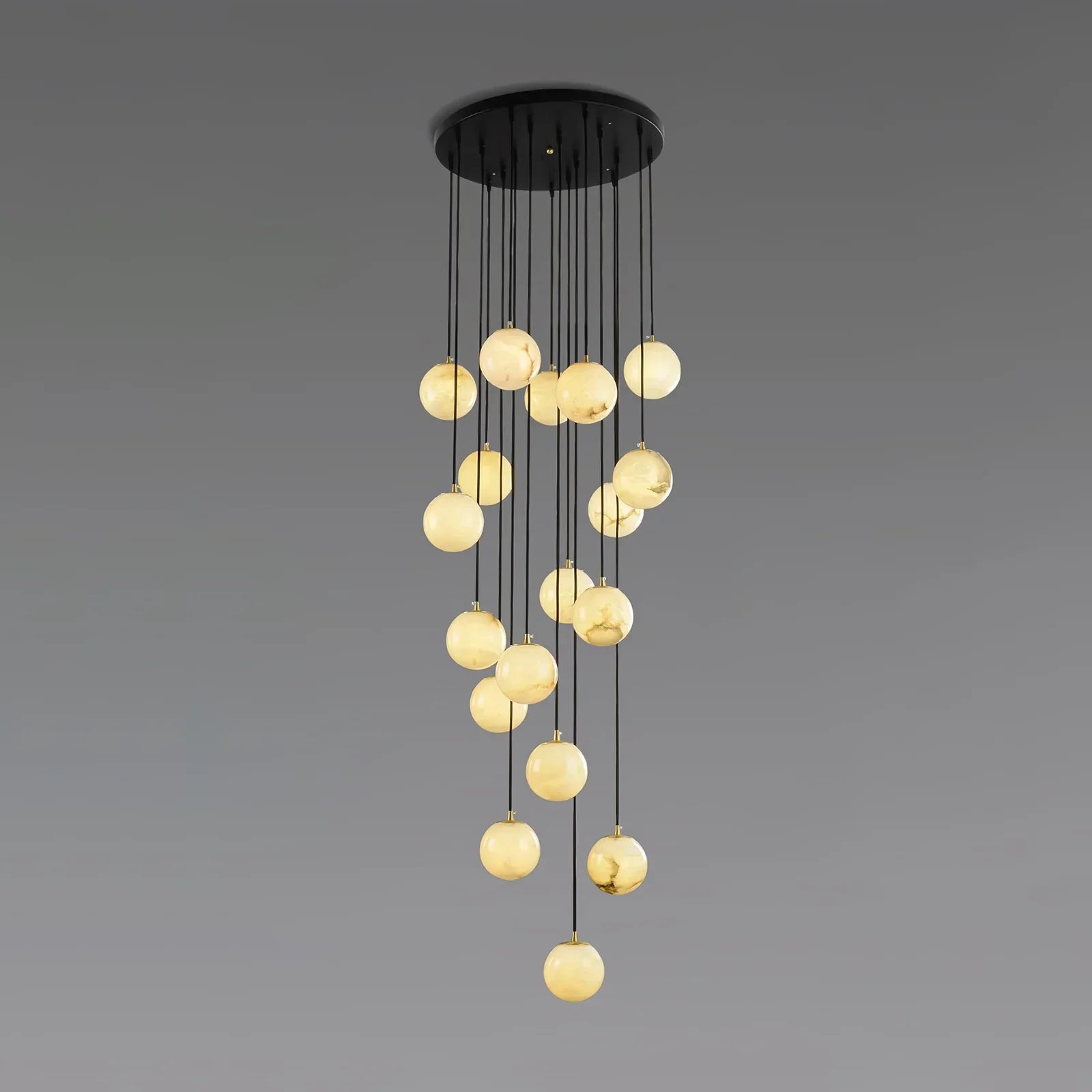Alabaster Cluster Balls Chandelier