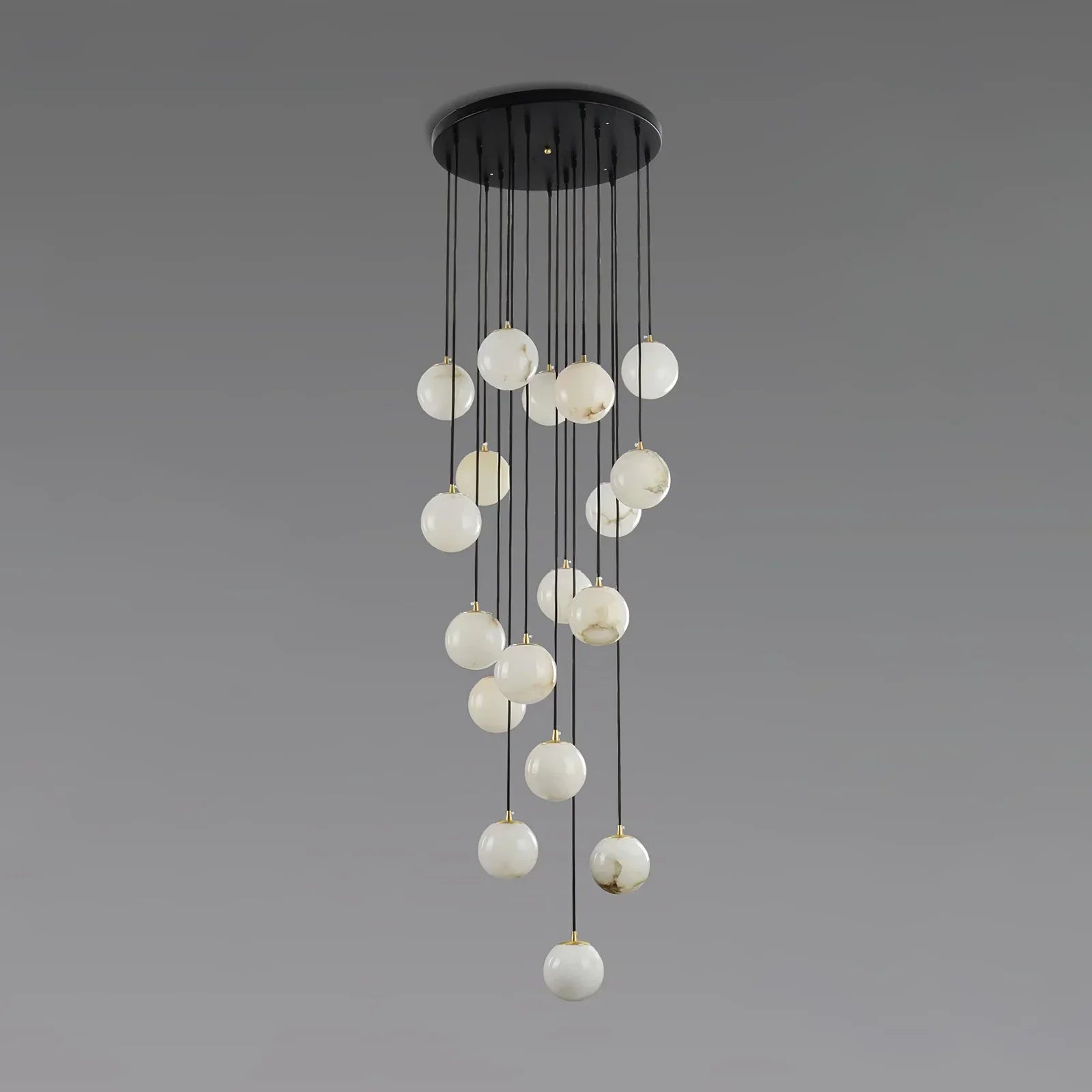 Alabaster Cluster Balls Chandelier