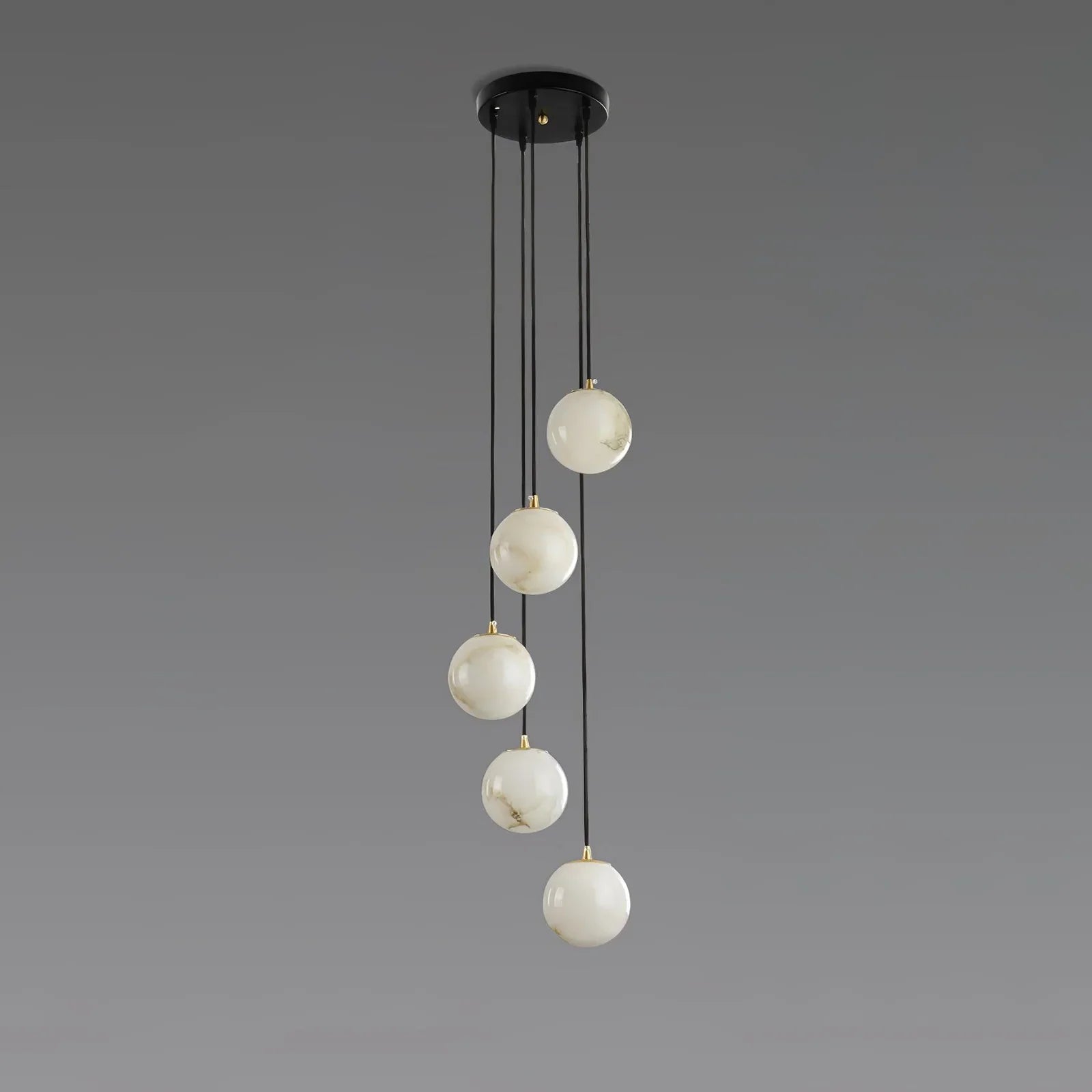 Alabaster Cluster Balls Chandelier