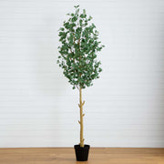 9’ Artificial Eucalyptus Tree
