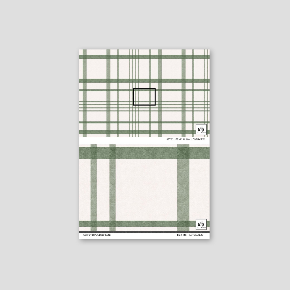 Ashford Plaid (Green) Wallpaper