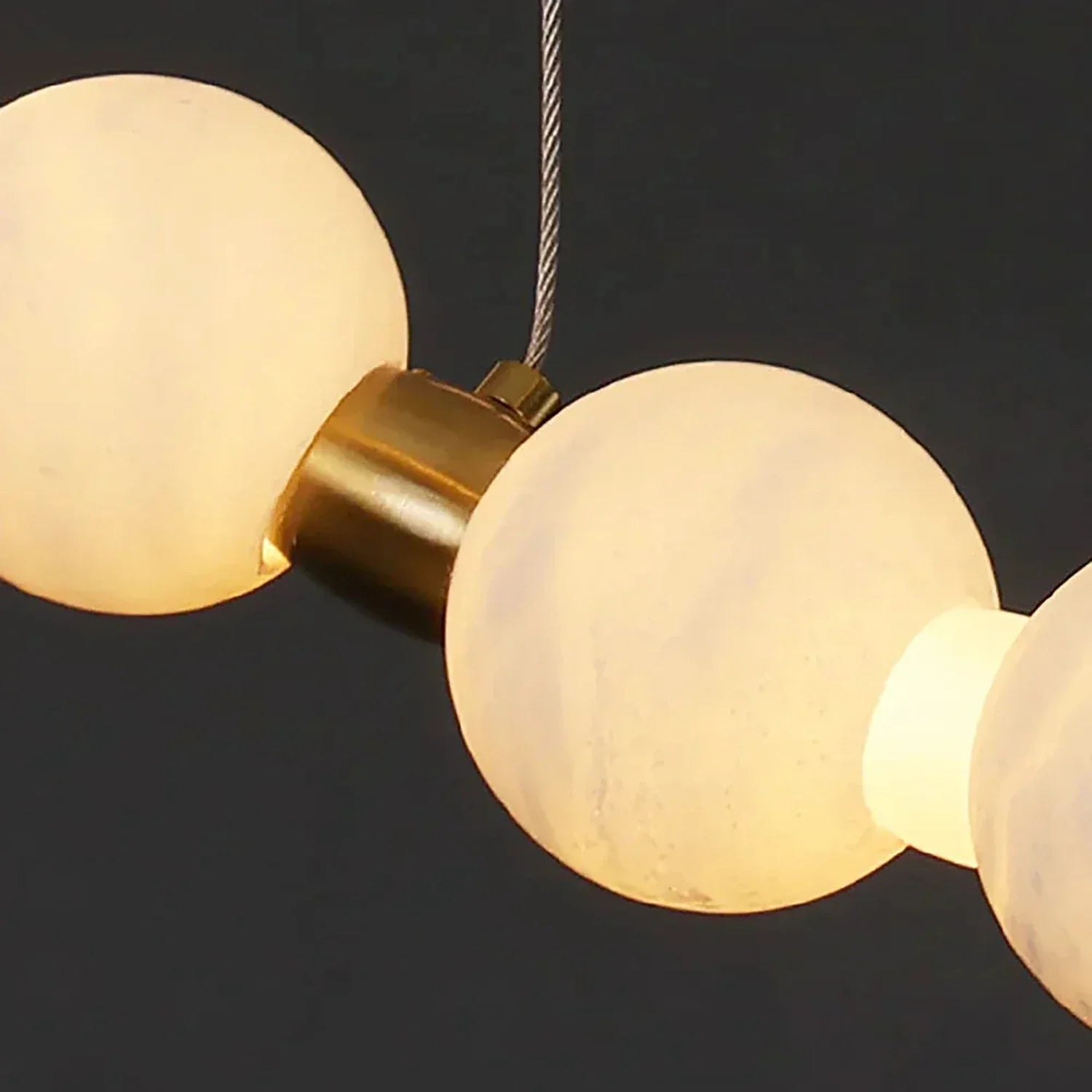 Aura Alabaster Orb Chandelier