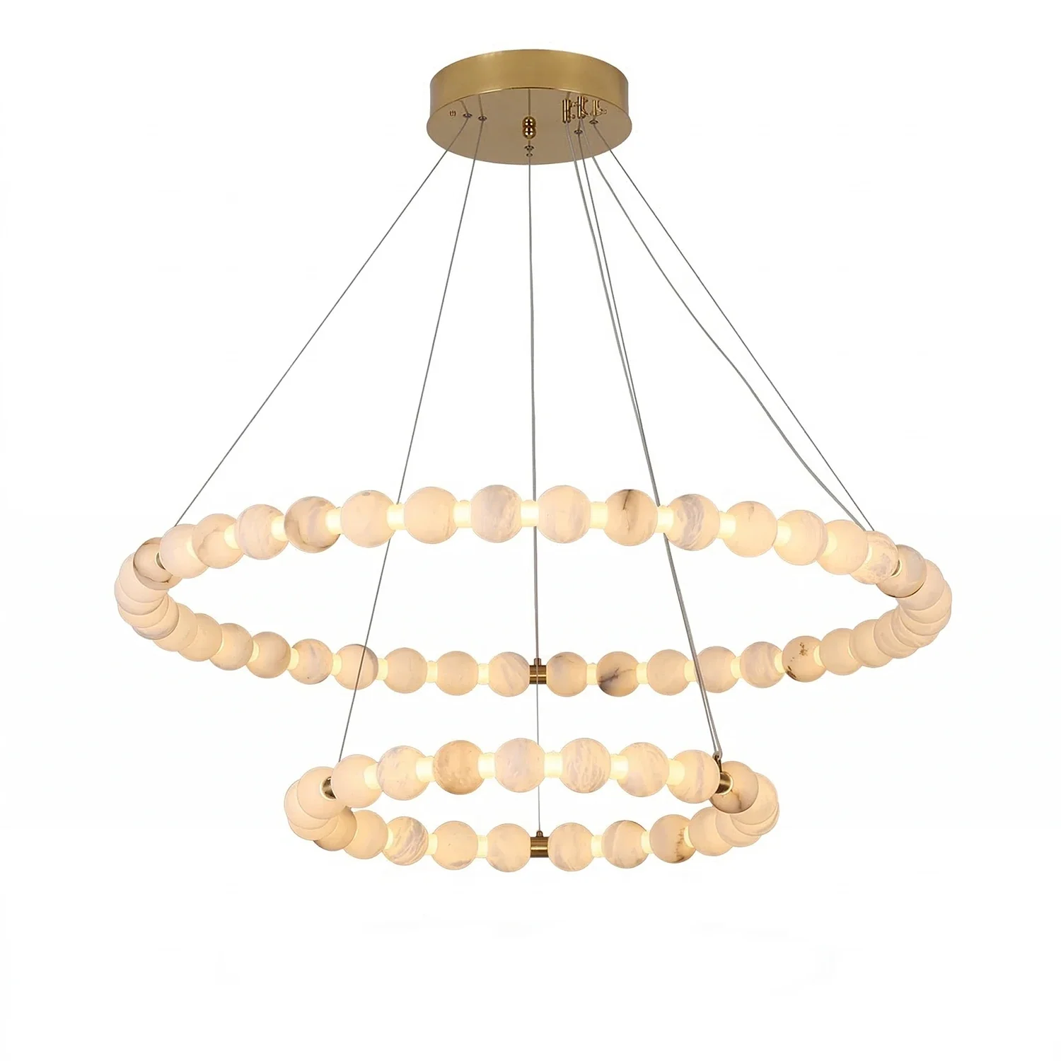 Aura Alabaster Orb Chandelier