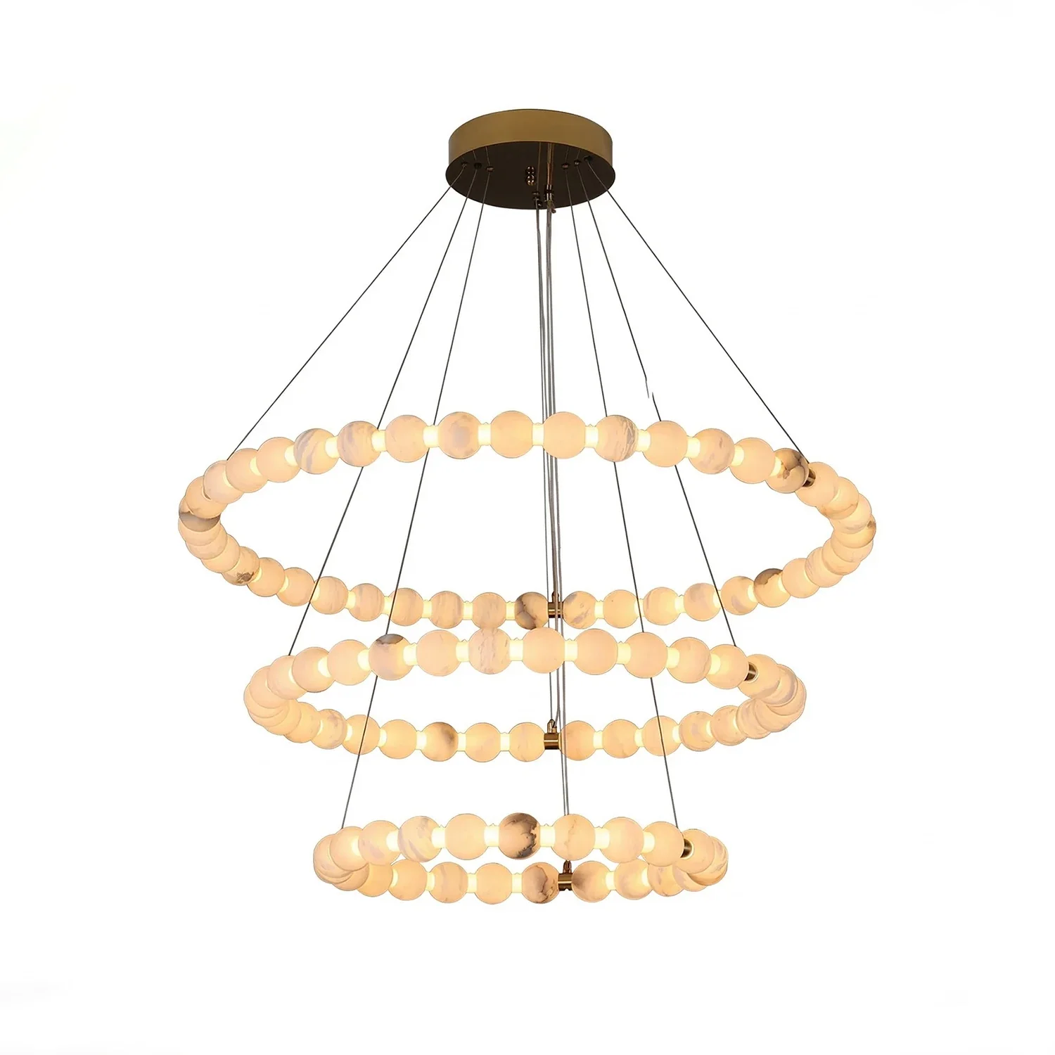 Aura Alabaster Orb Chandelier