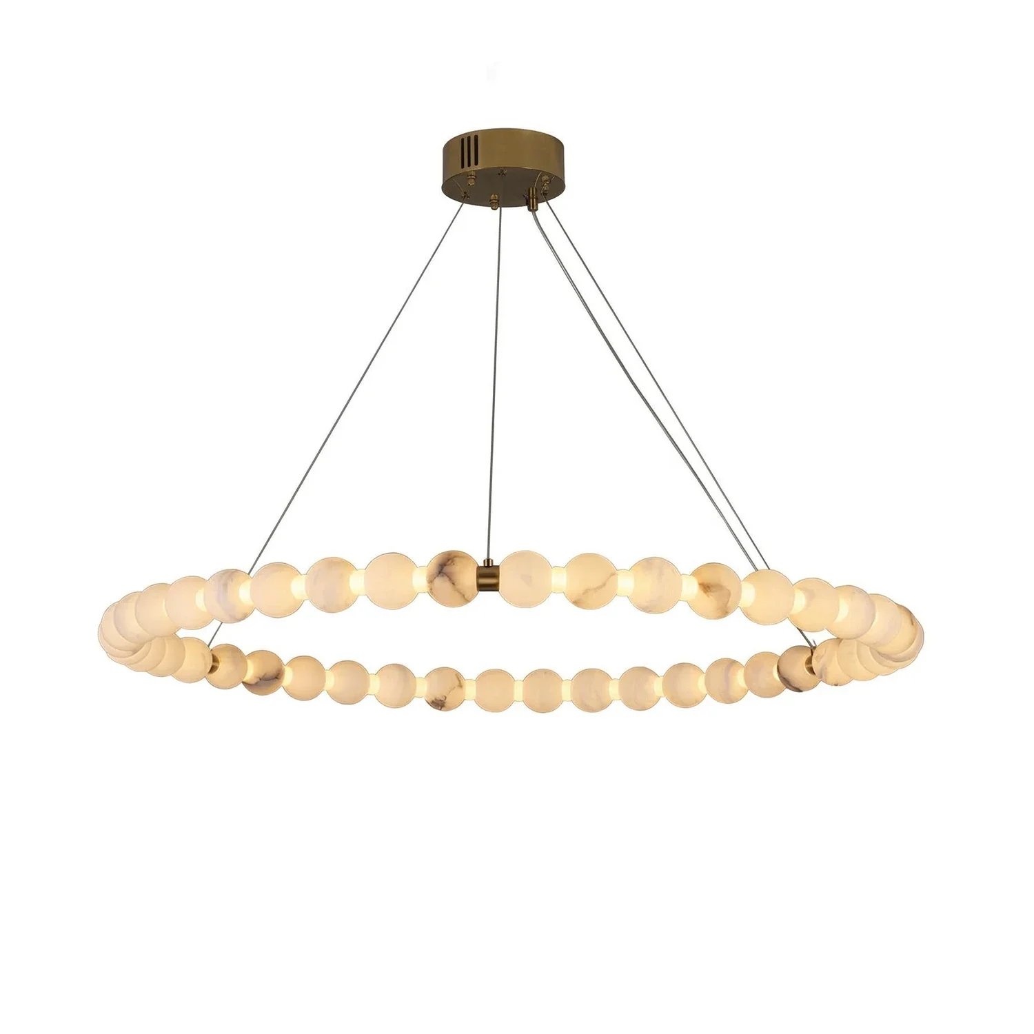 Aura Alabaster Orb Chandelier