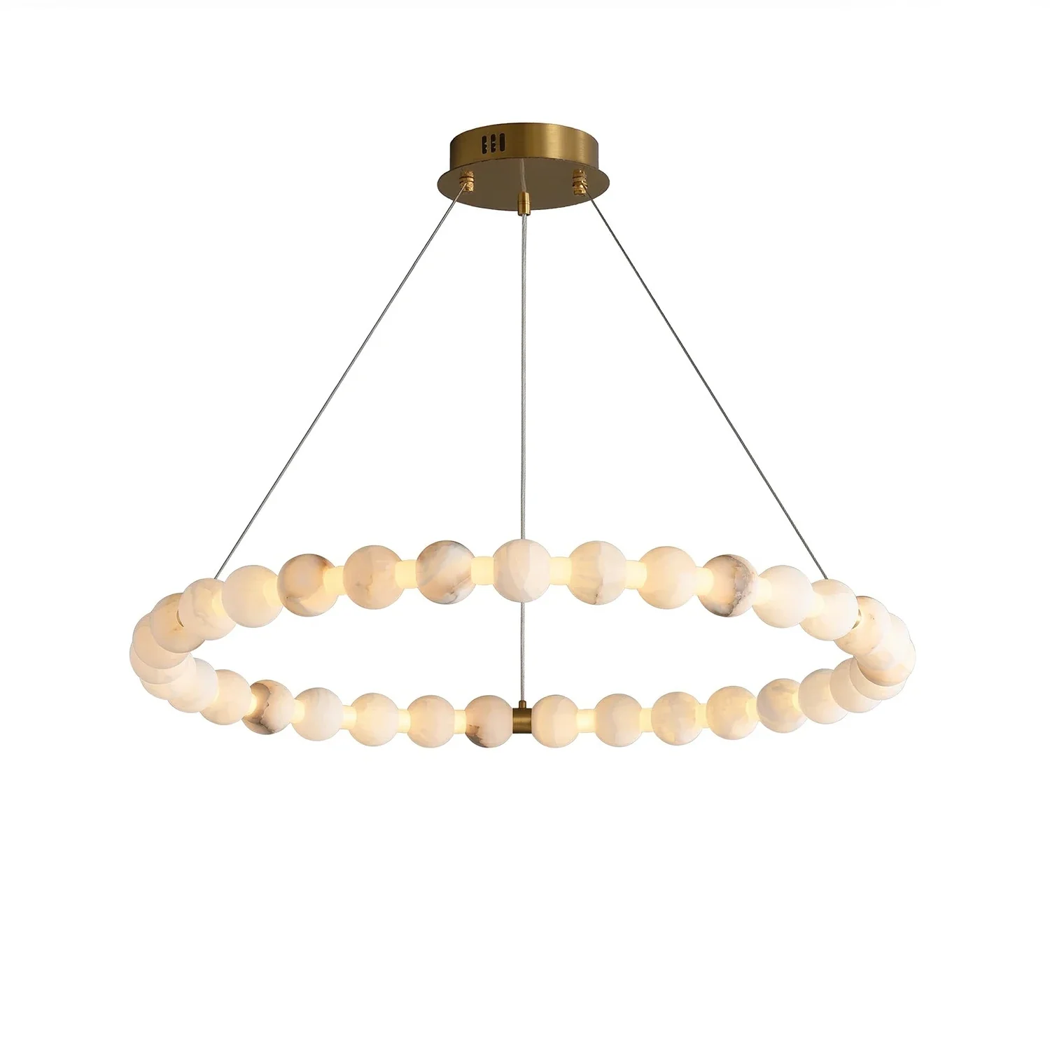 Aura Alabaster Orb Chandelier