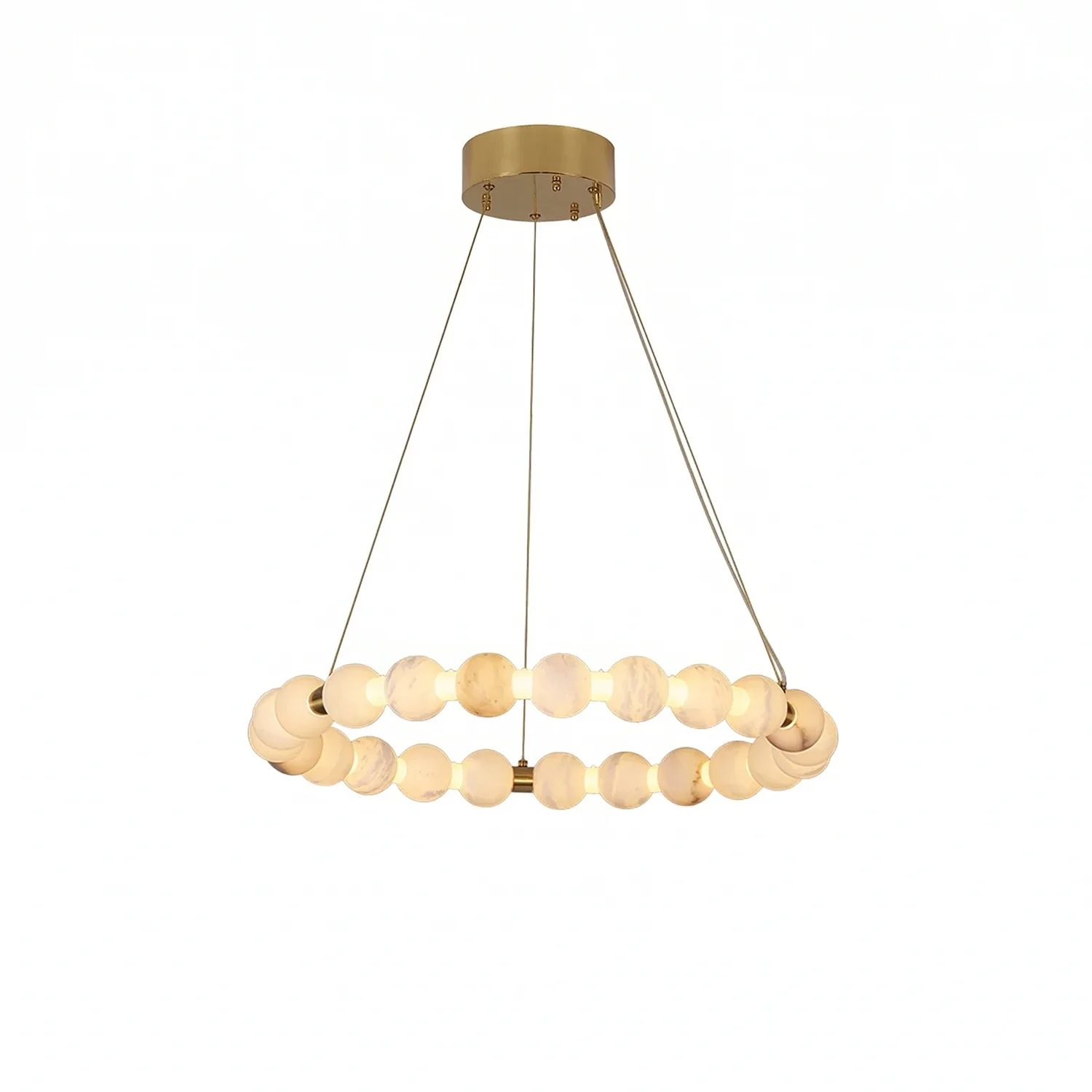 Aura Alabaster Orb Chandelier
