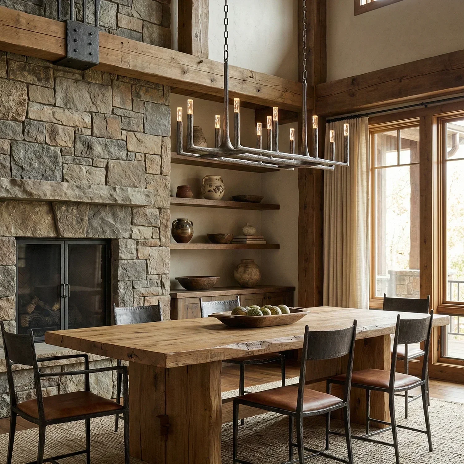 Avarit Forged Round Chandelier