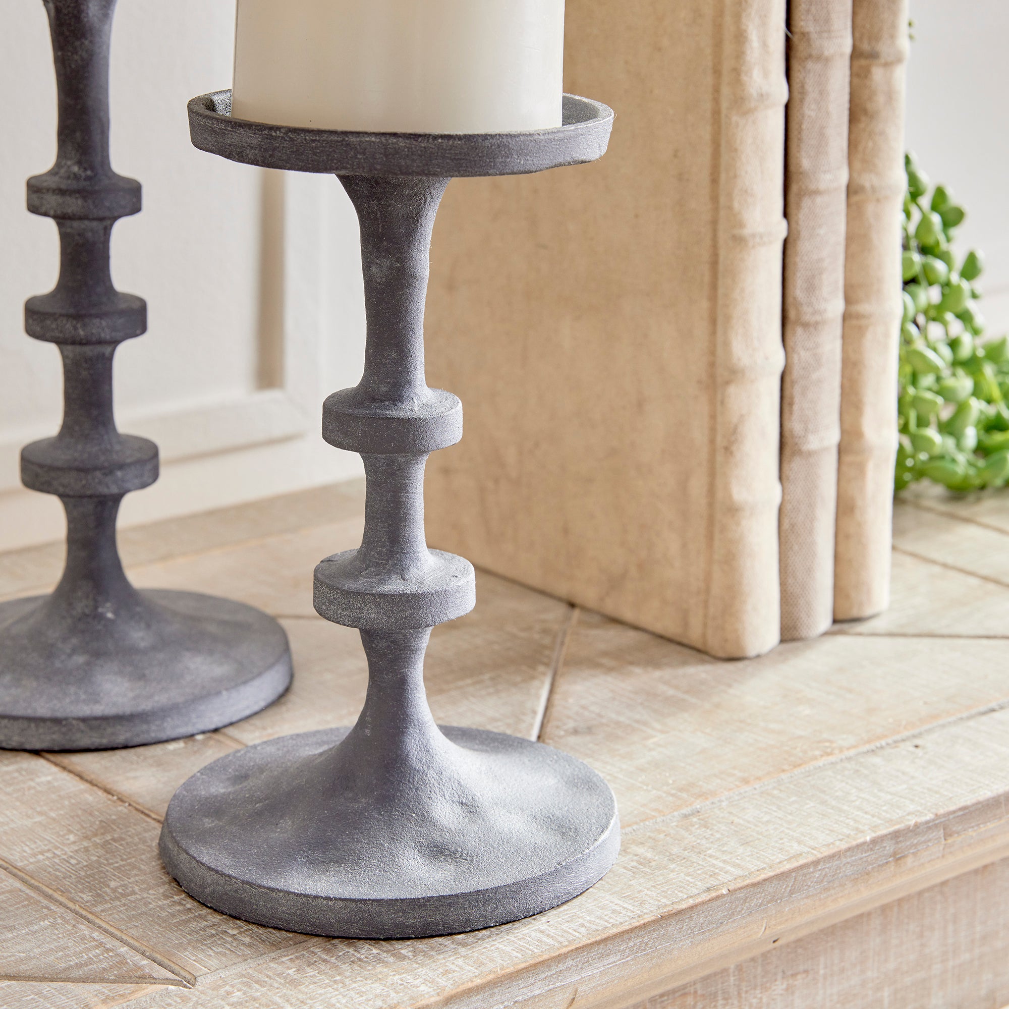 ABACUS PETITE CANDLE STANDS, SET OF 2