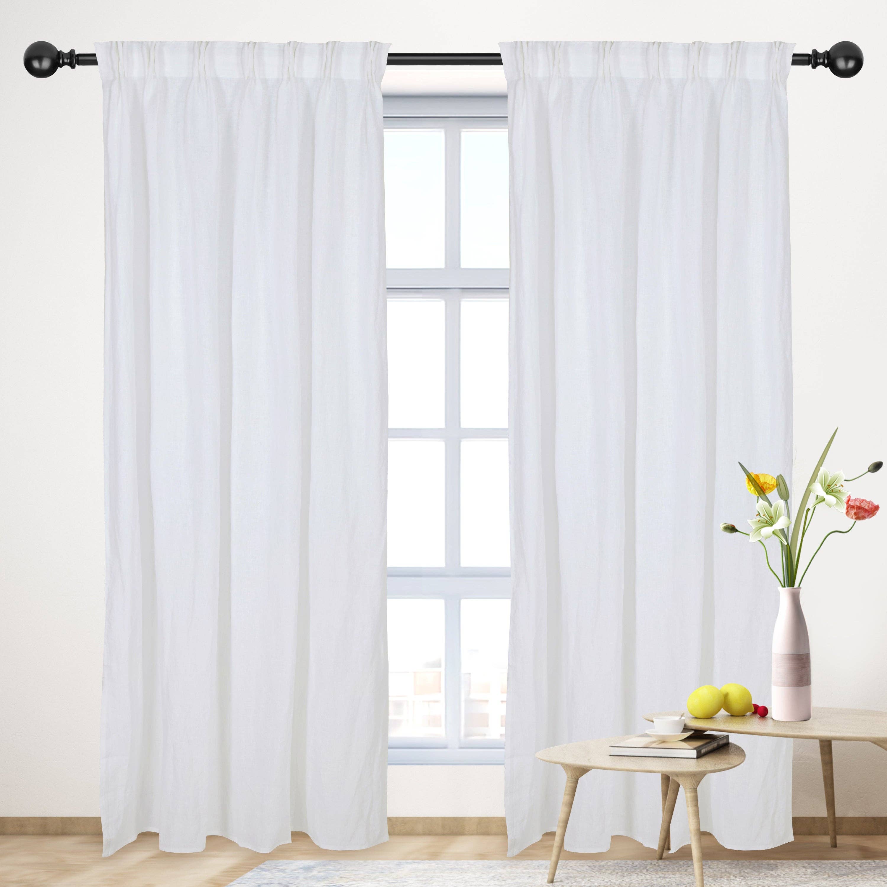 Basic Curtain: White / Cotton Lining / 5096