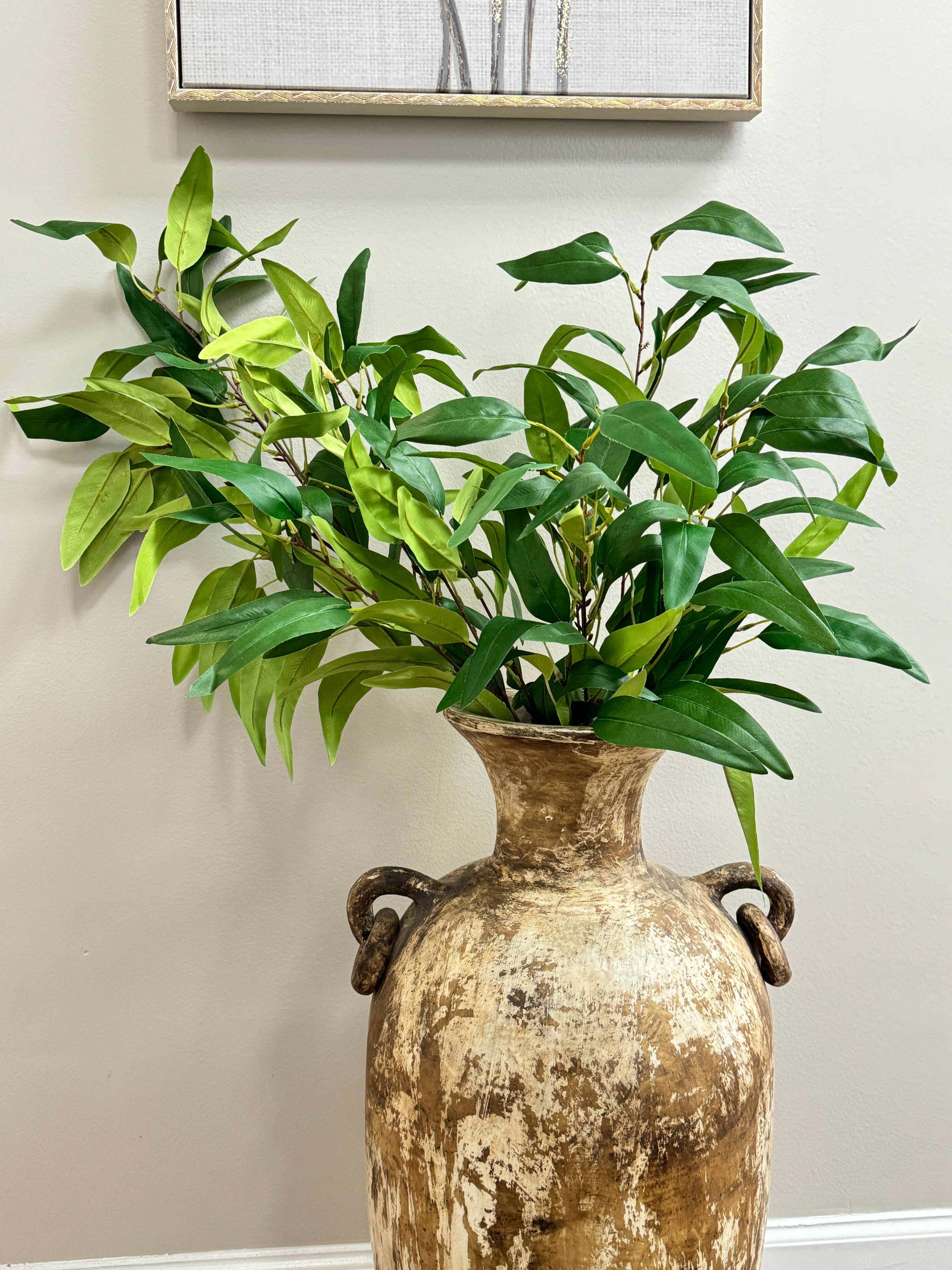 40"Artificial Eucalyptus Leaves-3 sprays-2 colors: Green