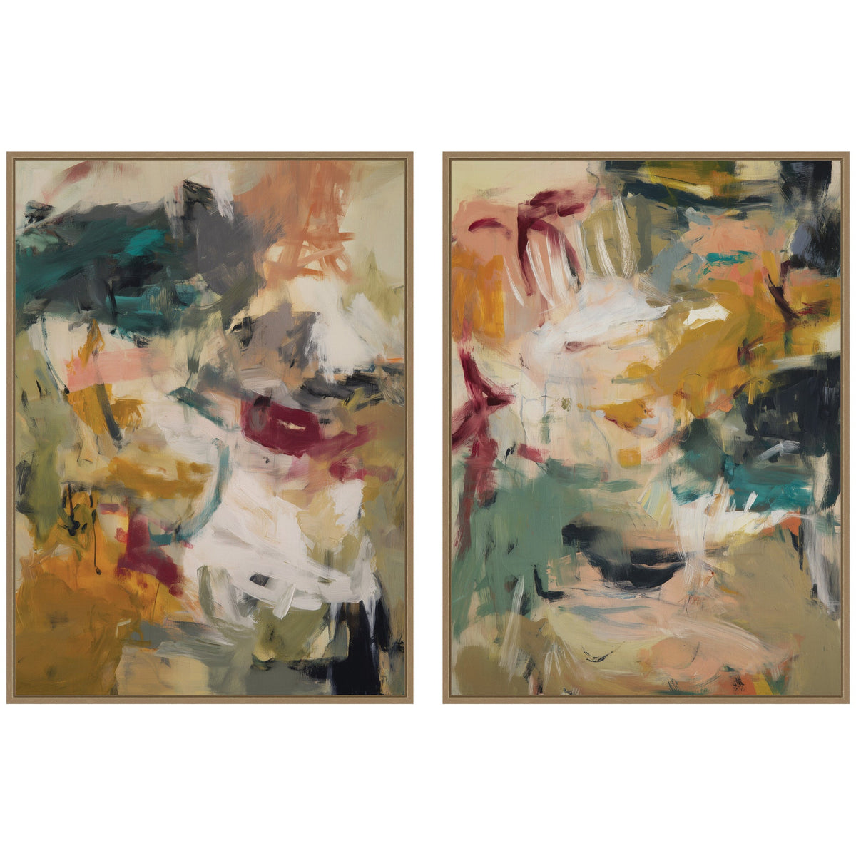 Painted Storm No. 1 & No. 2 2 Piece Framed Canvas Wall Art Set by Amy Lighthall