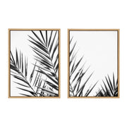 Sylvie Palm I and II BW Framed Canvas by Amy Lighthall