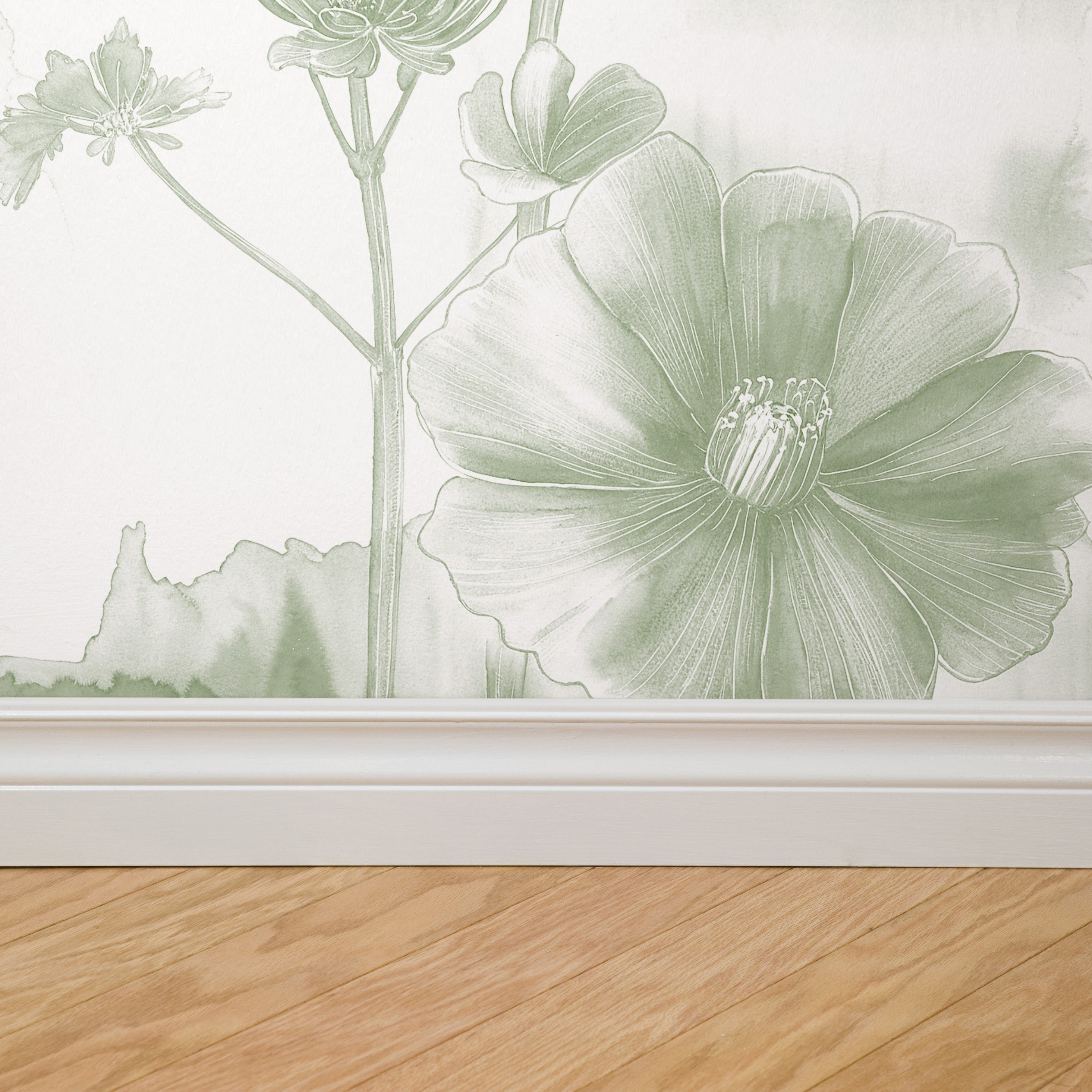 Lavina (Green) Wallpaper