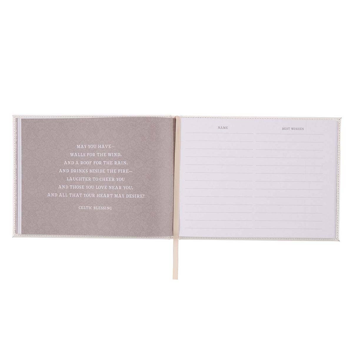 Guest Book White/Gold Mr. & Mrs. Better Together
