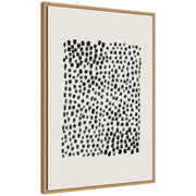 Abstract Black by Gabrielly Guedes Framed Canvas Wall Art Print