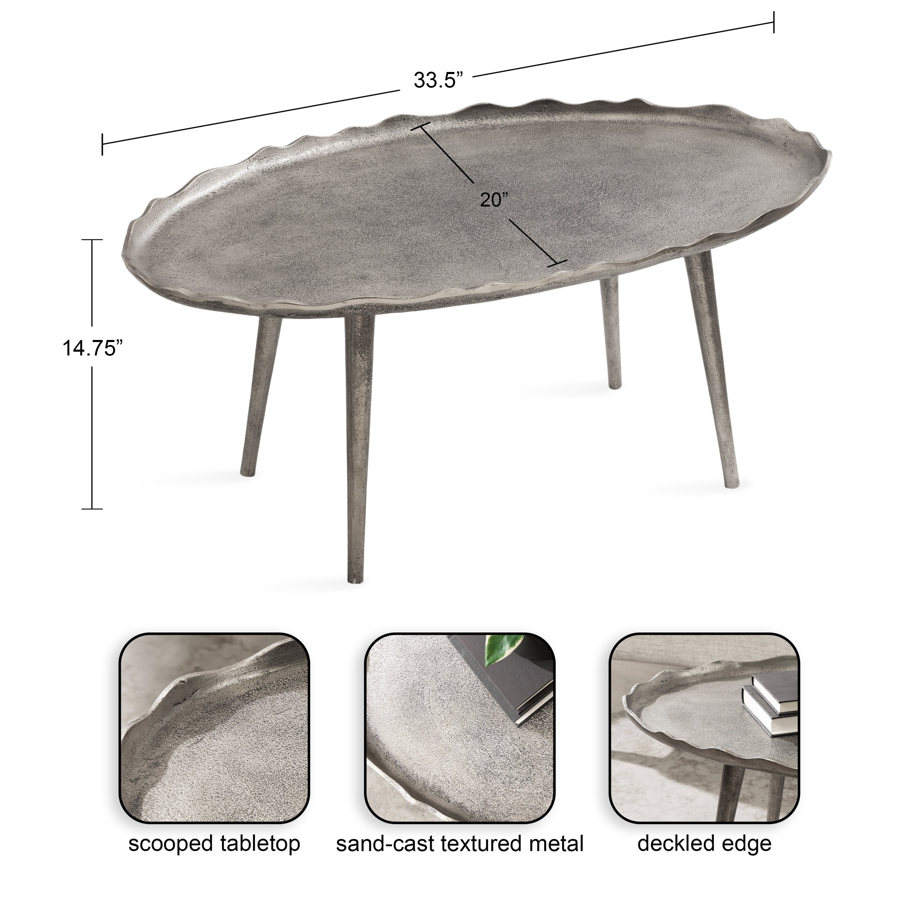 Alessia Oval Coffee Table
