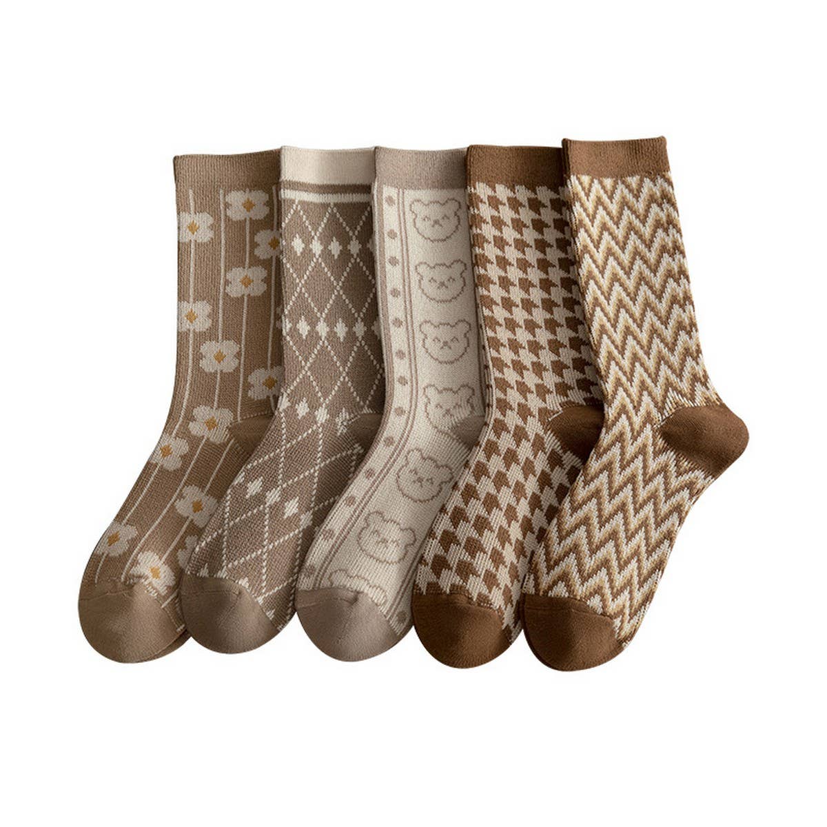 NEW AUTUMN COTTON WOMEN'S MID-CALF SOCKS_CWMS1110: TYPE1 / (OS) 1