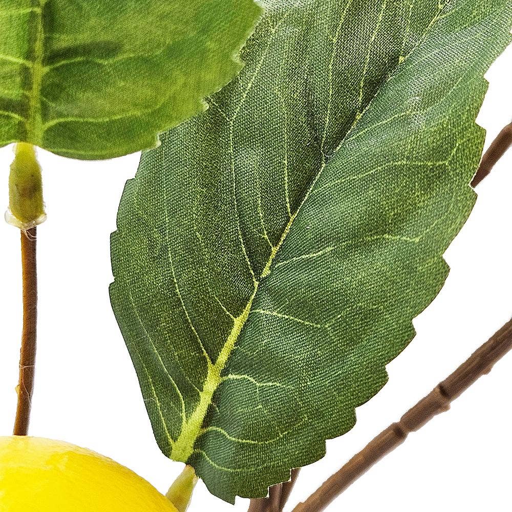 10x5x33.5"H Faux Lemon Branch Décor