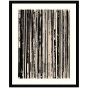33 RPM Black and White by Robert Cadloff Framed Wall Art Print