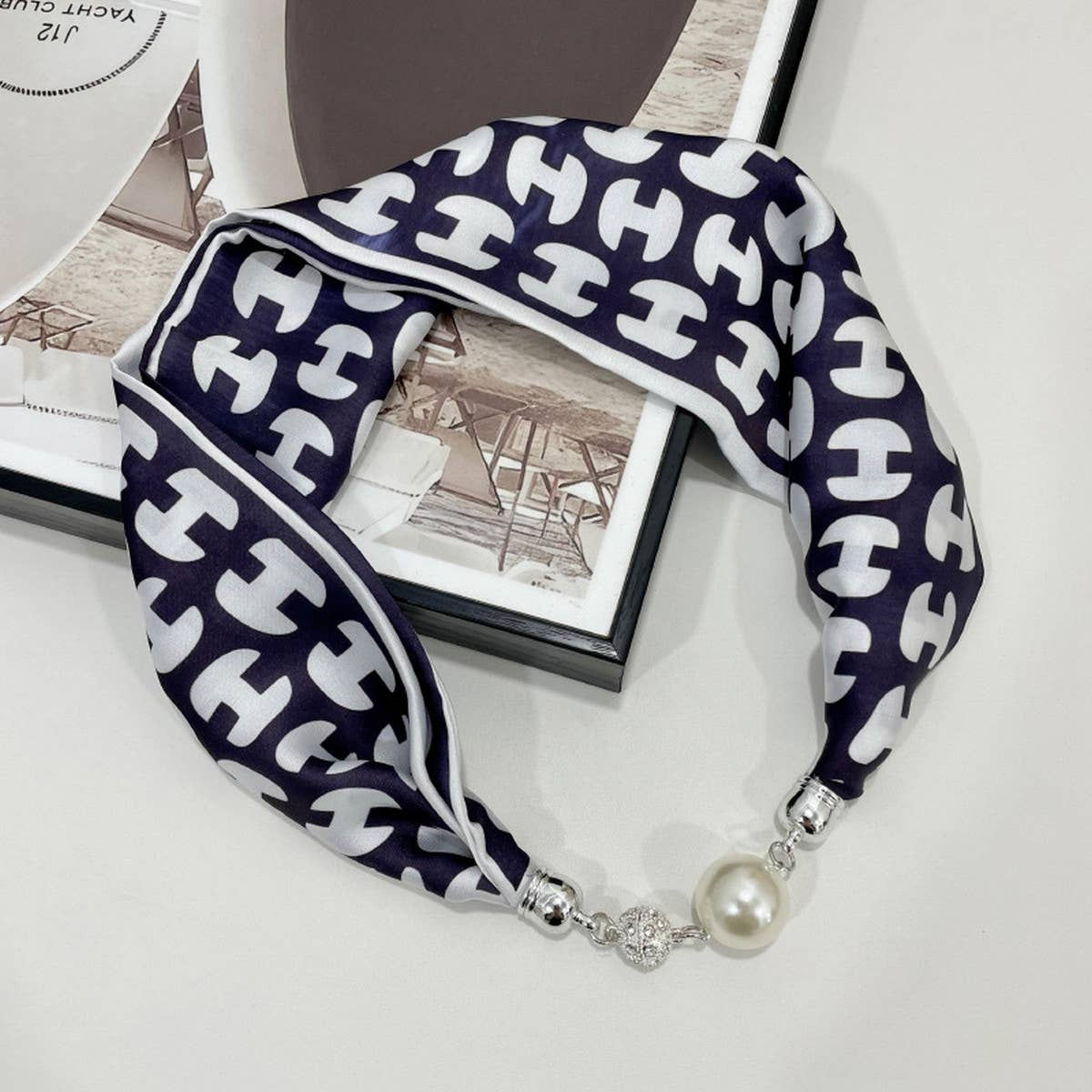 Magnetic Silk Scarf Necklace – Elegant Neck Wrap_CWASC0752: TYPE1 / (OS) 3