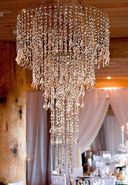 Chandelier Anastasia - SILVER Large Beaded Decoration