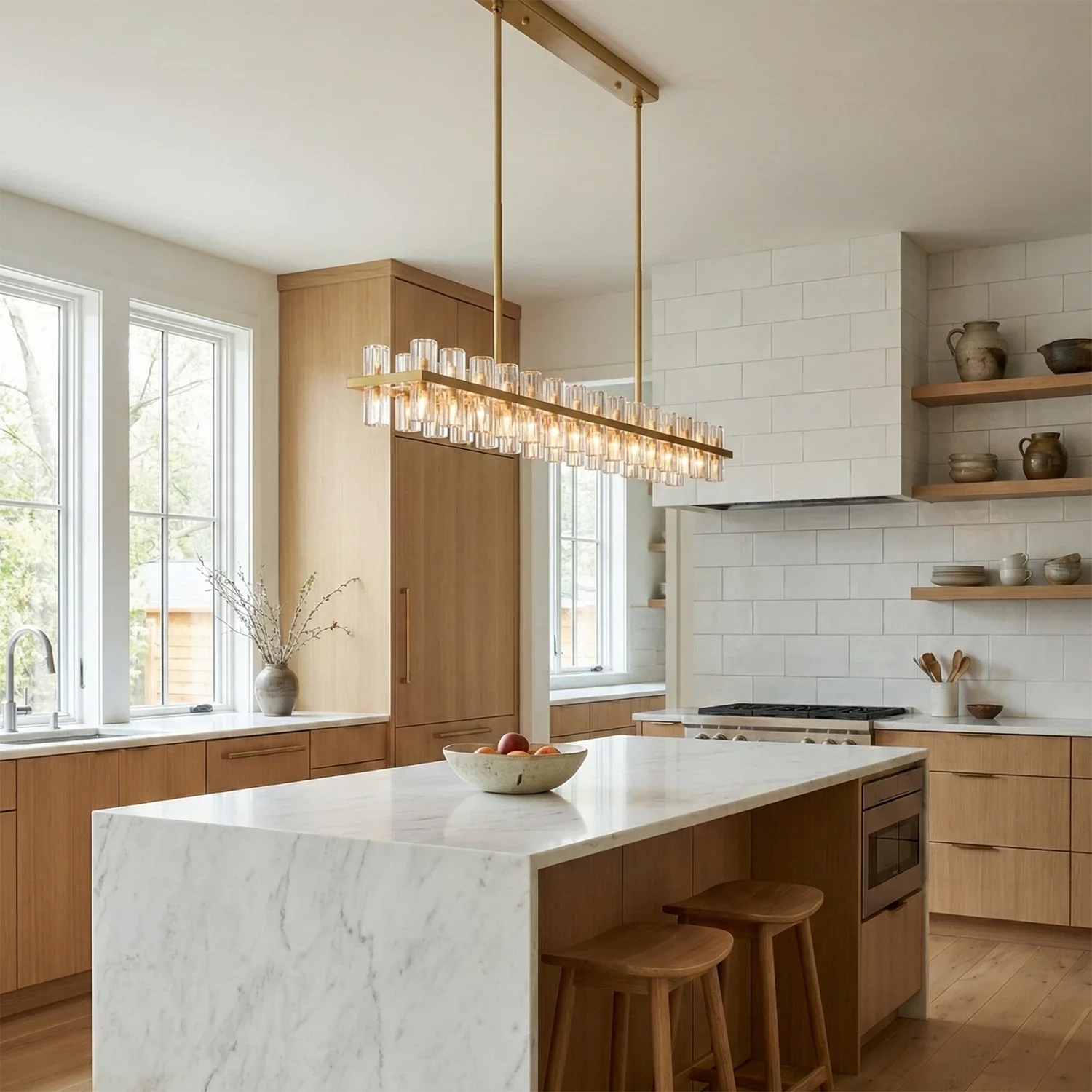CrystalRay Linear Chandelier Series