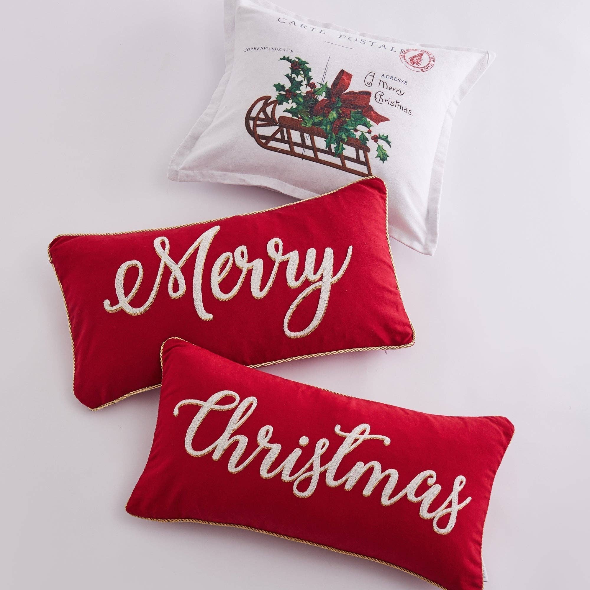 Yuletide Merry Throw Pillow