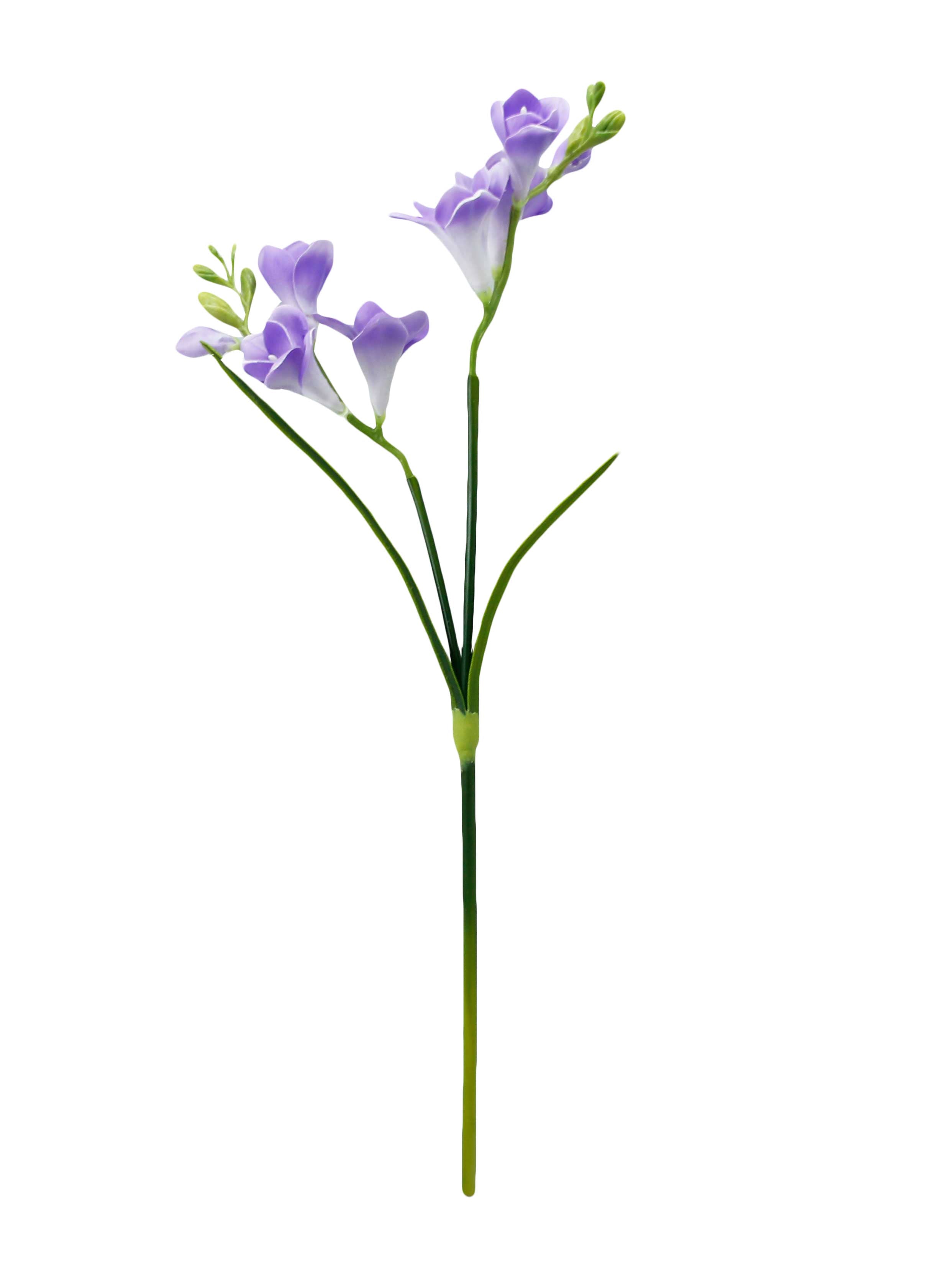 20" Lifelike Soft Real Touch Artificial Freesia-2 sprays: Pure Purple