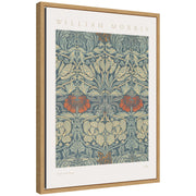 Sylvie Poster William Morris Tulip and Rose 1876 Framed Canvas by The Art Institute of Chicago