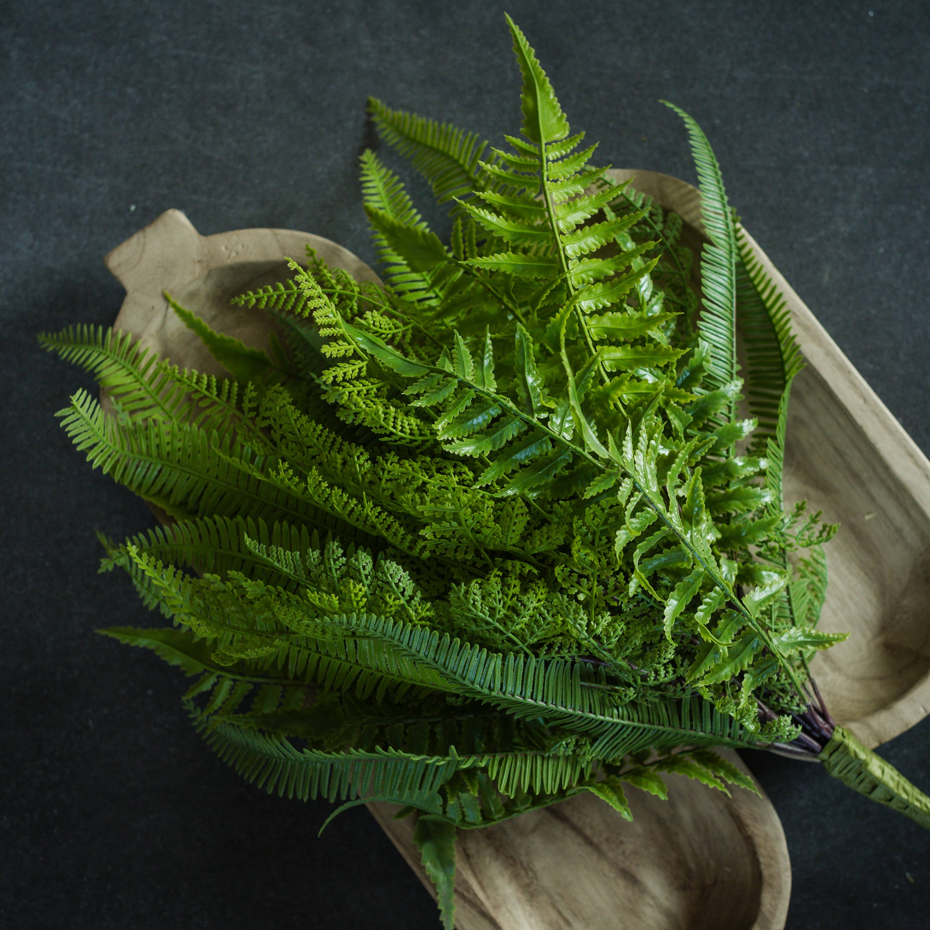 20" MIXED FERN BUSH