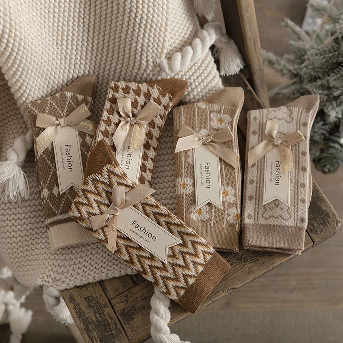 NEW AUTUMN COTTON WOMEN'S MID-CALF SOCKS_CWMS1110: TYPE1 / (OS) 1