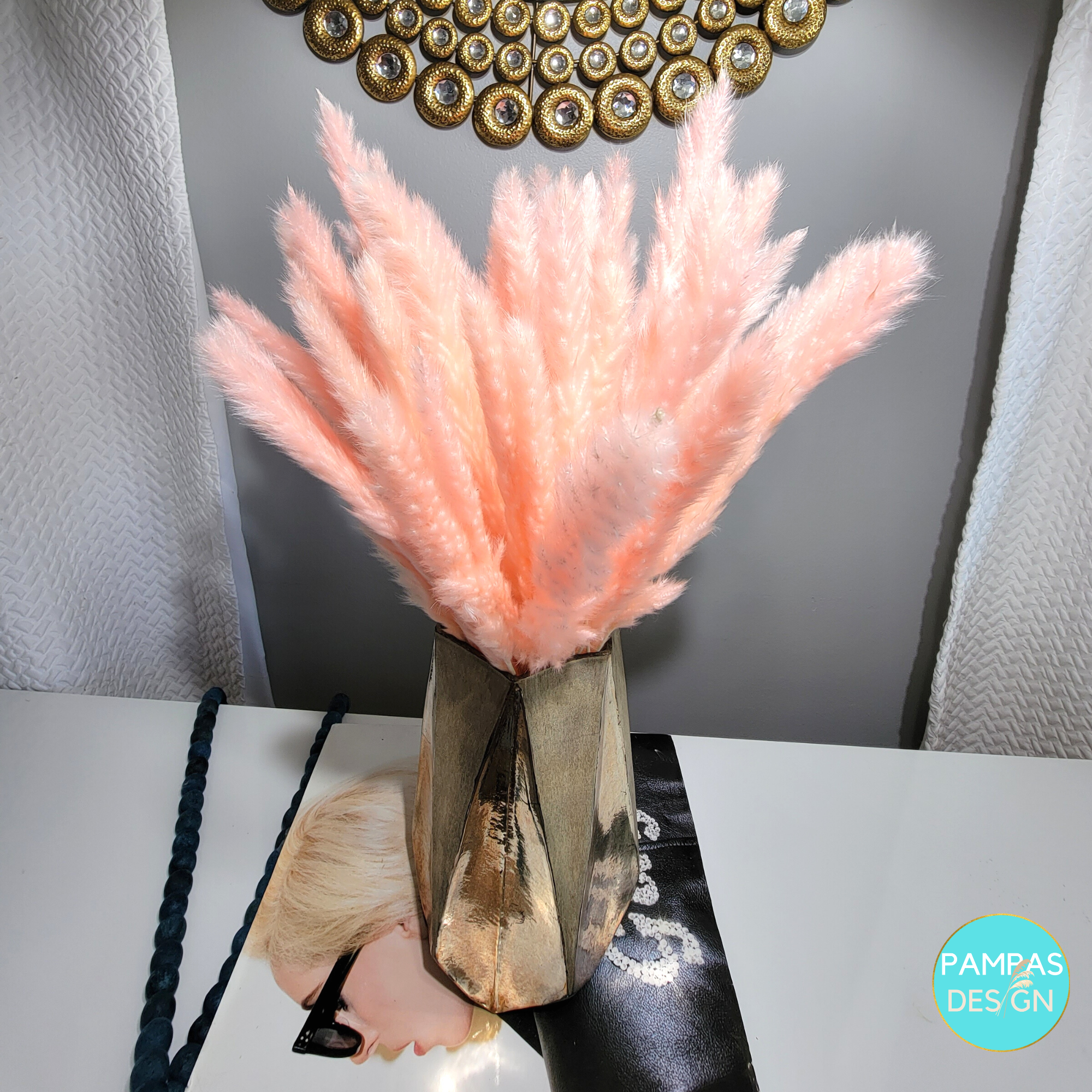 Pampas Grass Brown 30 Stems: 30 Stems / Natural Brown