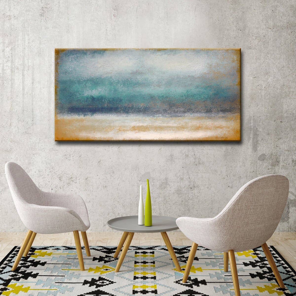 Ready2HangArt Oversized Canvas 'Tempest' by Norman Wyatt, Jr.: 24 in. H x 48 in. W