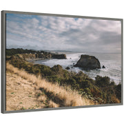 Sylvie Rugged Coastal Landscape Framed Canvas by Patricia Hasz