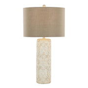 Charlotte 30" Polyresin Table Lamp - Set of 2: Brushed Taos Brown Polyresin, Beige Linen