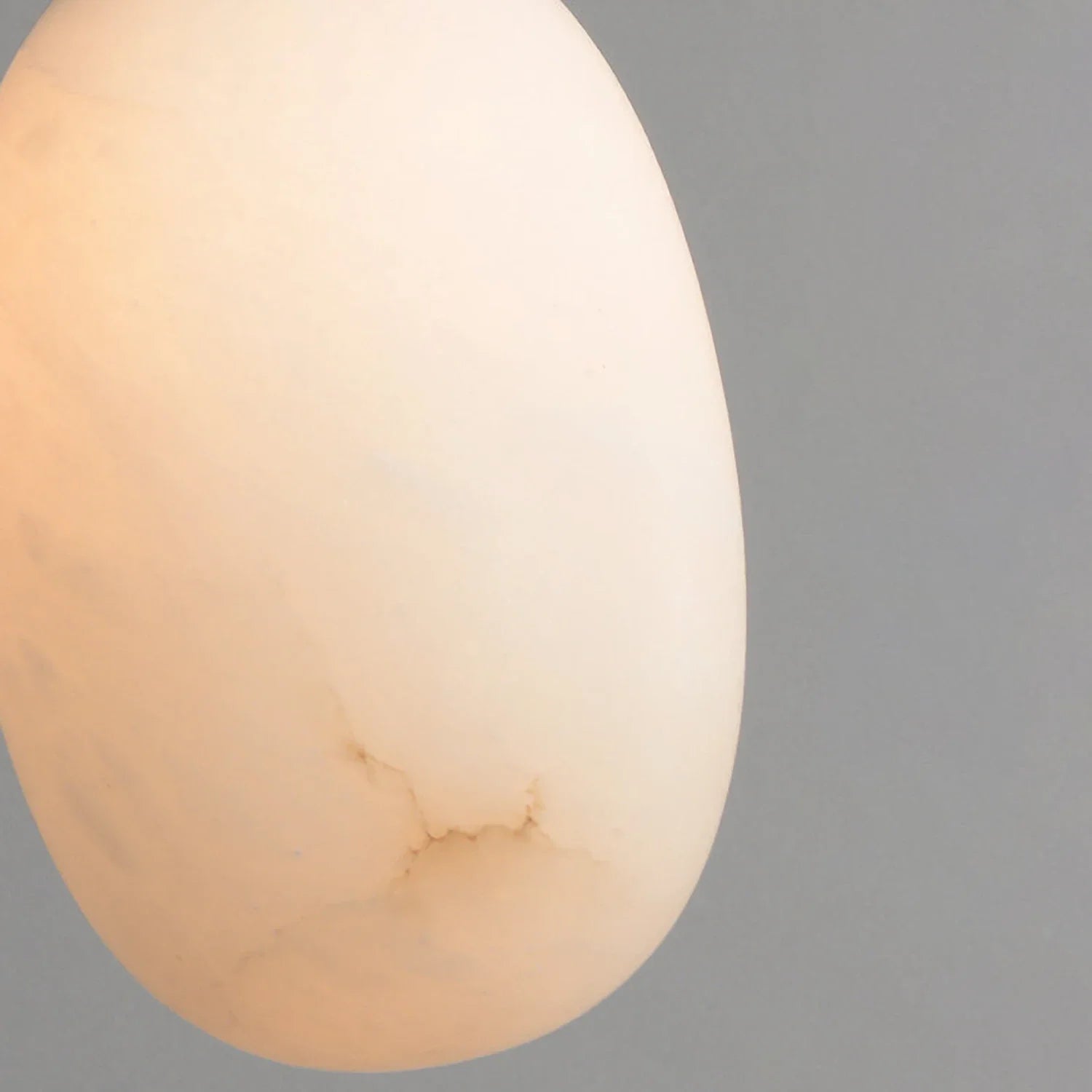 Egg-Shaped Alabaster Chandelier