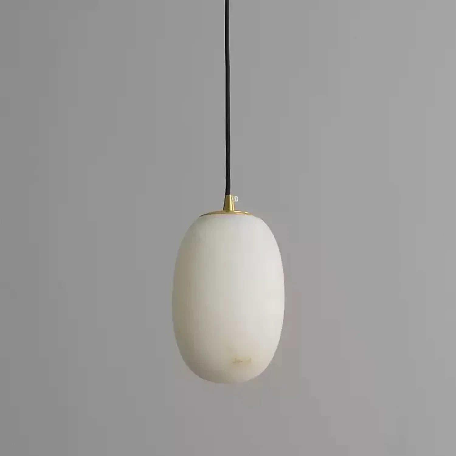 Egg-Shaped Alabaster Chandelier