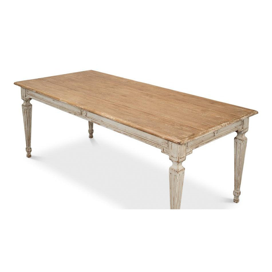Elise Dining Table, Grey - White Glove Included