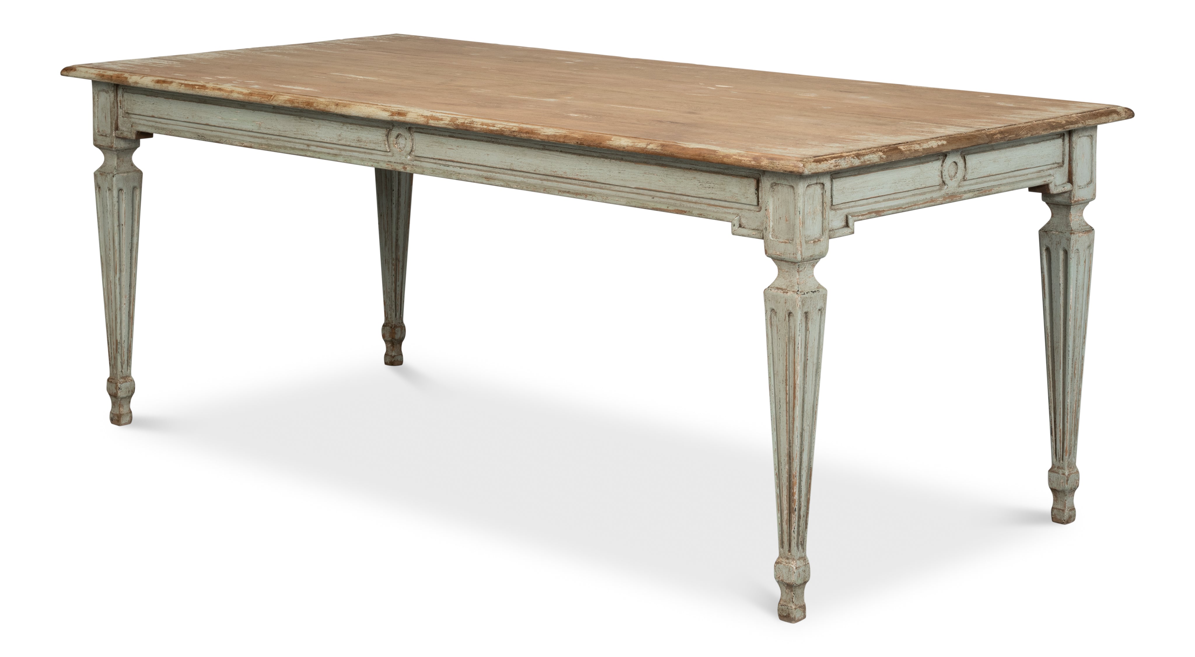 Elise Dining Table, Sage - White Glove Included