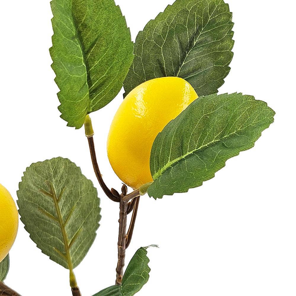 10x5x33.5"H Faux Lemon Branch Décor