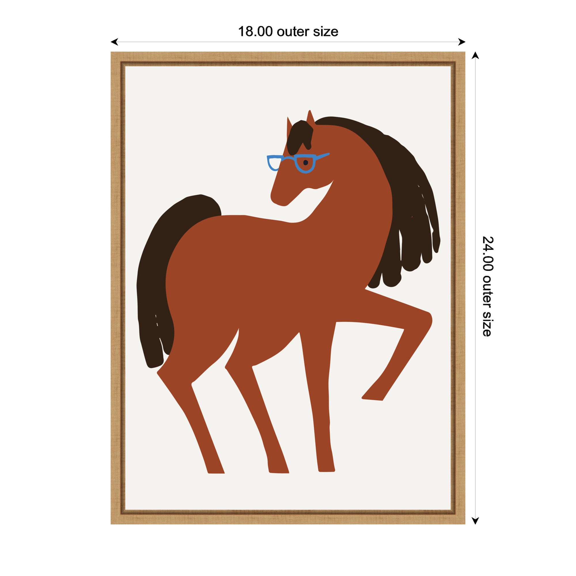 Sylvie Farm Horse Framed Canvas by Hannah Beisang