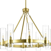 Small Wagon Wheel Chandelier