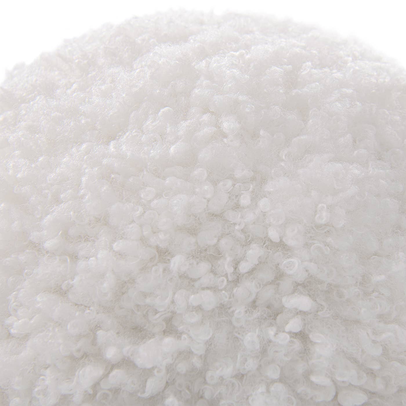 Home Ayla 9" Round Sphere Accent Ball Throw Pillow White