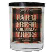 Holiday Candles - Farm Fresh Christmas Trees Buffalo Plaid
